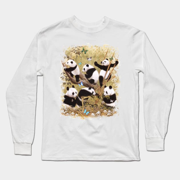 Pandamonium Long Sleeve T-Shirt by Artizan